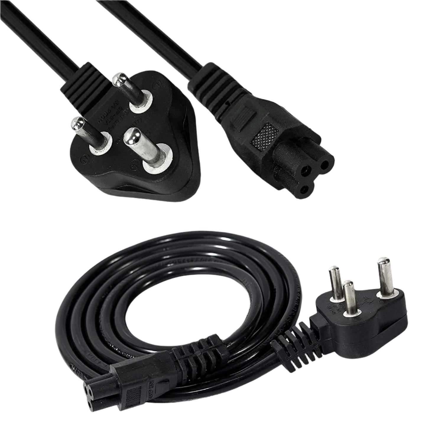 Nexspare 1.5M Black 3 Pin Laptop Power Cable 18AWG Universal Replacement for Charger Adapter Power Cord for Laptop-(Pack-1)
