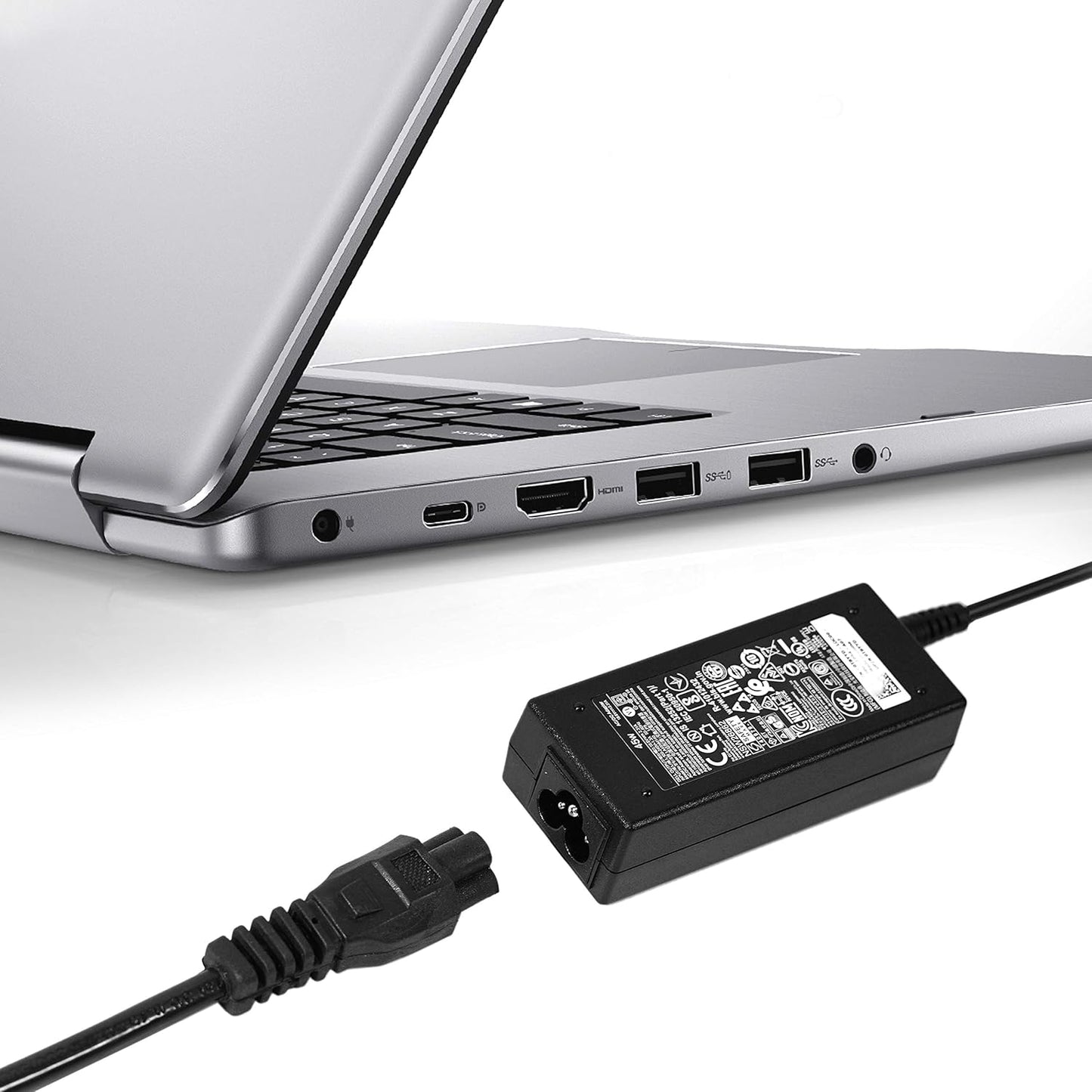 Nexspare 1.5M Black 3 Pin Laptop Power Cable 18AWG Universal Replacement for Charger Adapter Power Cord for Laptop-(Pack-1)