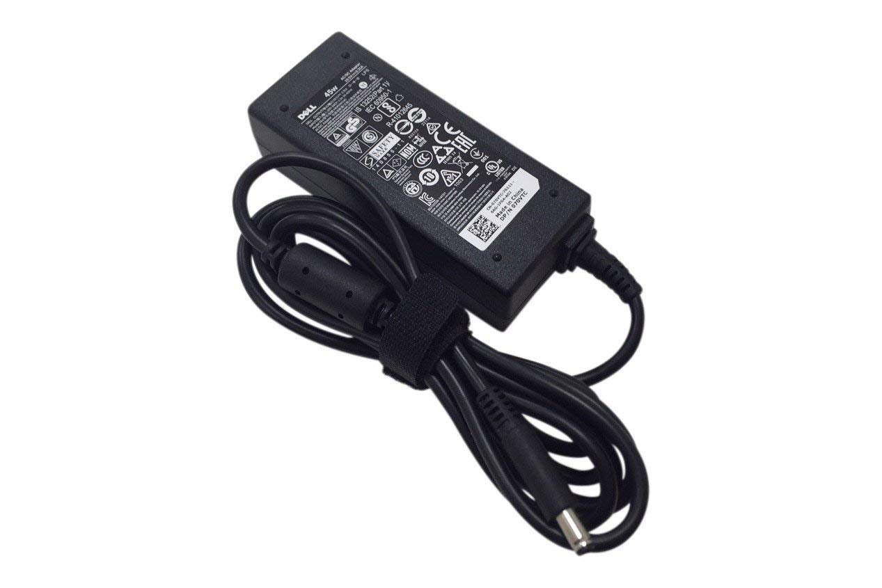 Dell Original 45W Laptop Charger 19.5V 2.31A Power Adapter (4.5mm Pin) for Dell Inspiron – Black, Without Power Cord