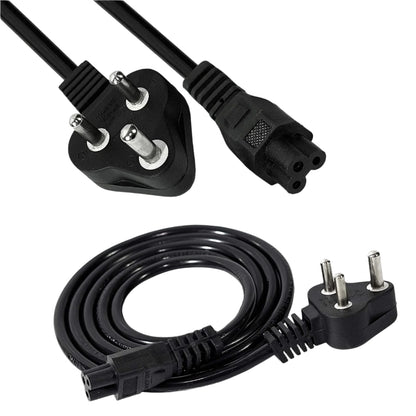 Nexspare 1.5M Black 3 Pin Laptop Power Cable 18AWG Universal Replacement for Charger Adapter Power Cord for Laptop-(Pack-1)