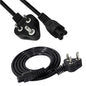 Nexspare 1.5M Black 3 Pin Laptop Power Cable 18AWG Universal Replacement for Charger Adapter Power Cord for Laptop-(Pack-1)