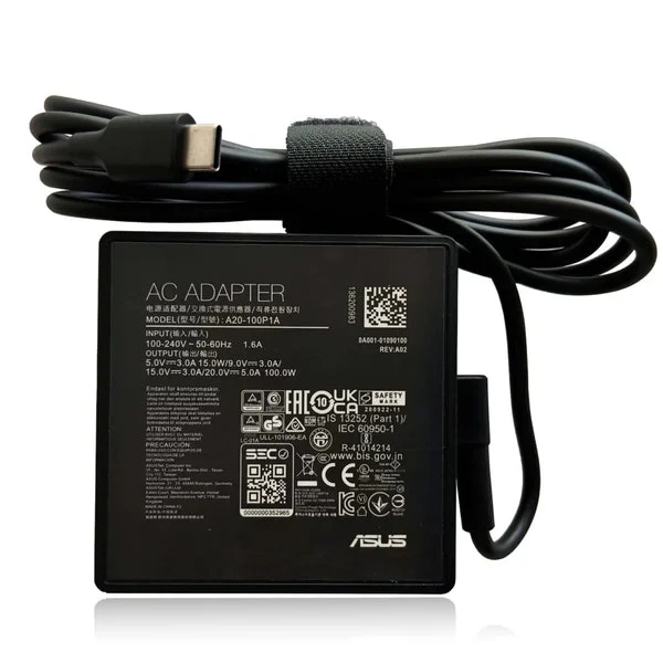 ASUS Original (OEM) 100W 20V 5A USB Type-C Charger Adapter